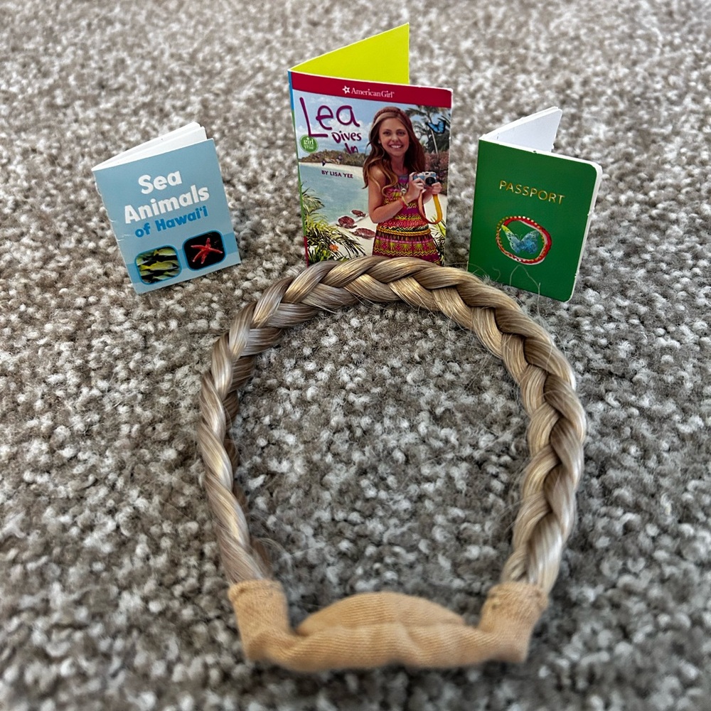 American Girl Lea Braid and books